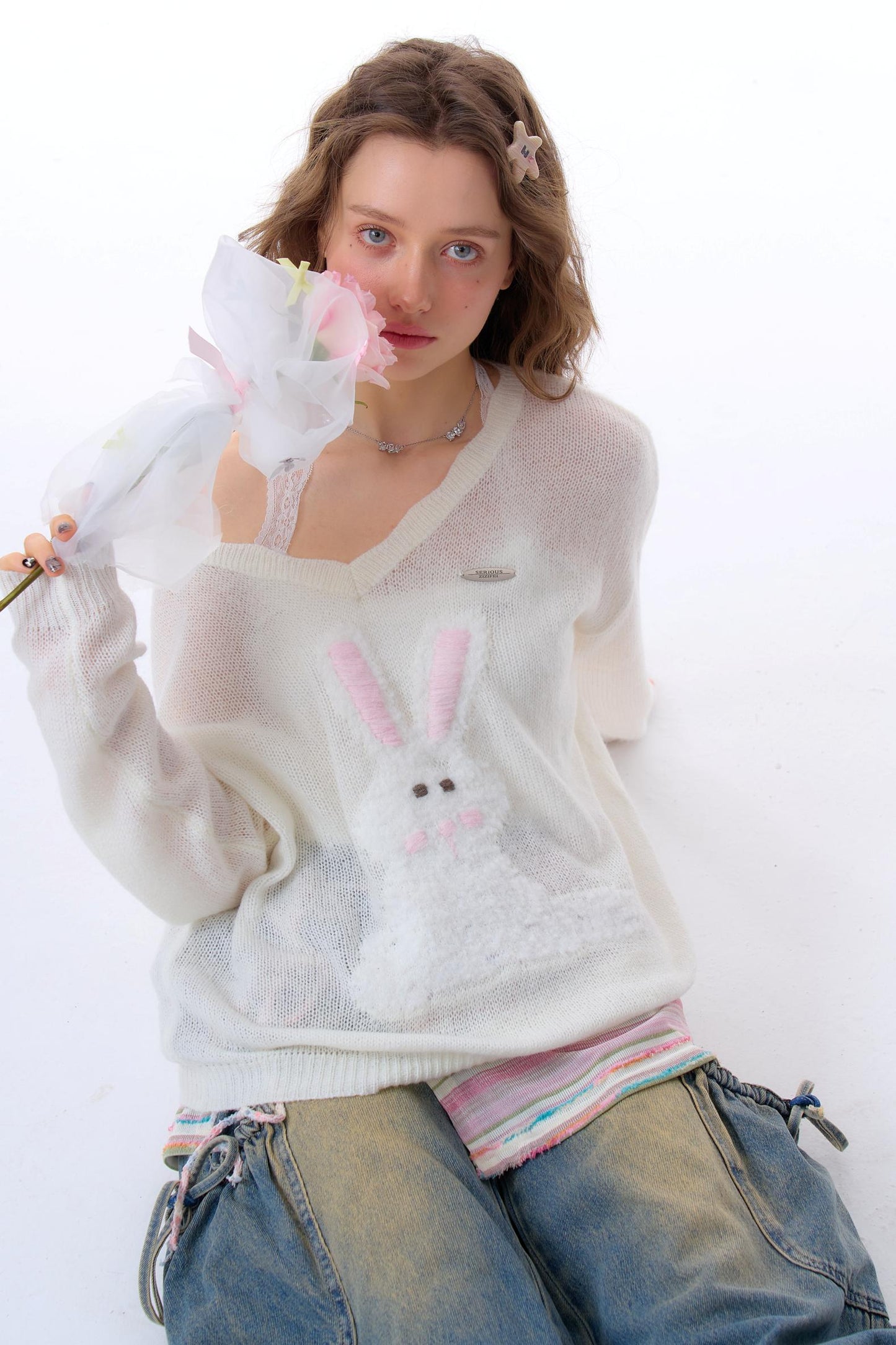 Semi-Sheer Sleeve Top