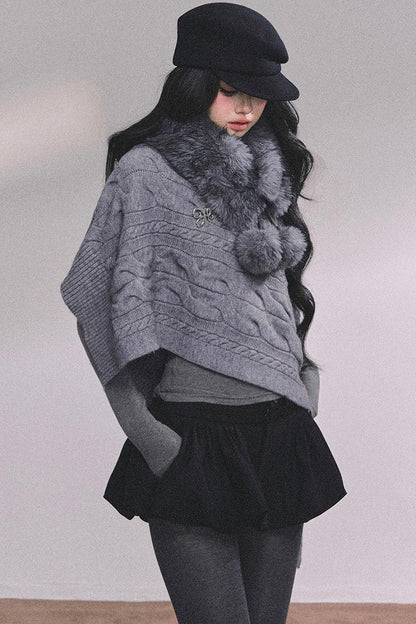 French Fur Collar Scarf