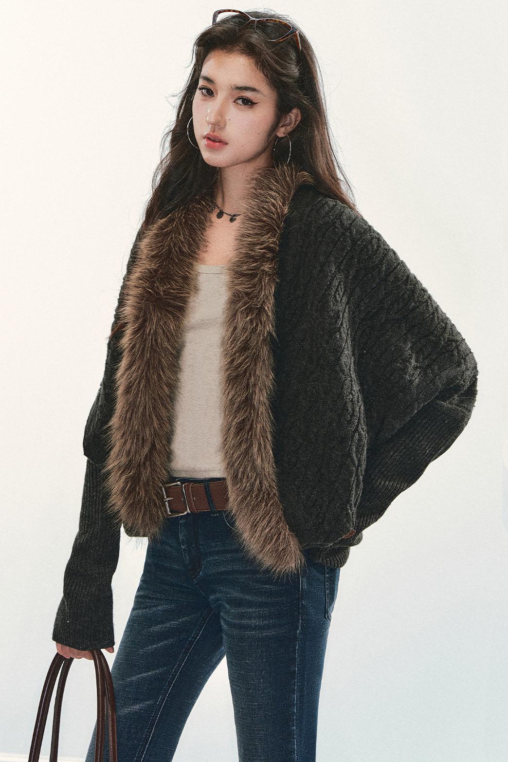 Vintage Cable Knit Jacket