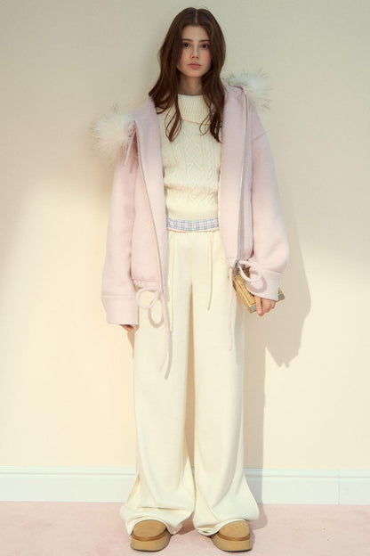 Plaid Woolen Trousers