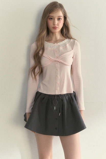 Knit Bow Knot Top