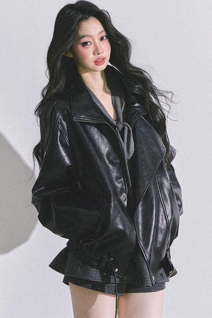 American Locomotive PU Leather Jacket