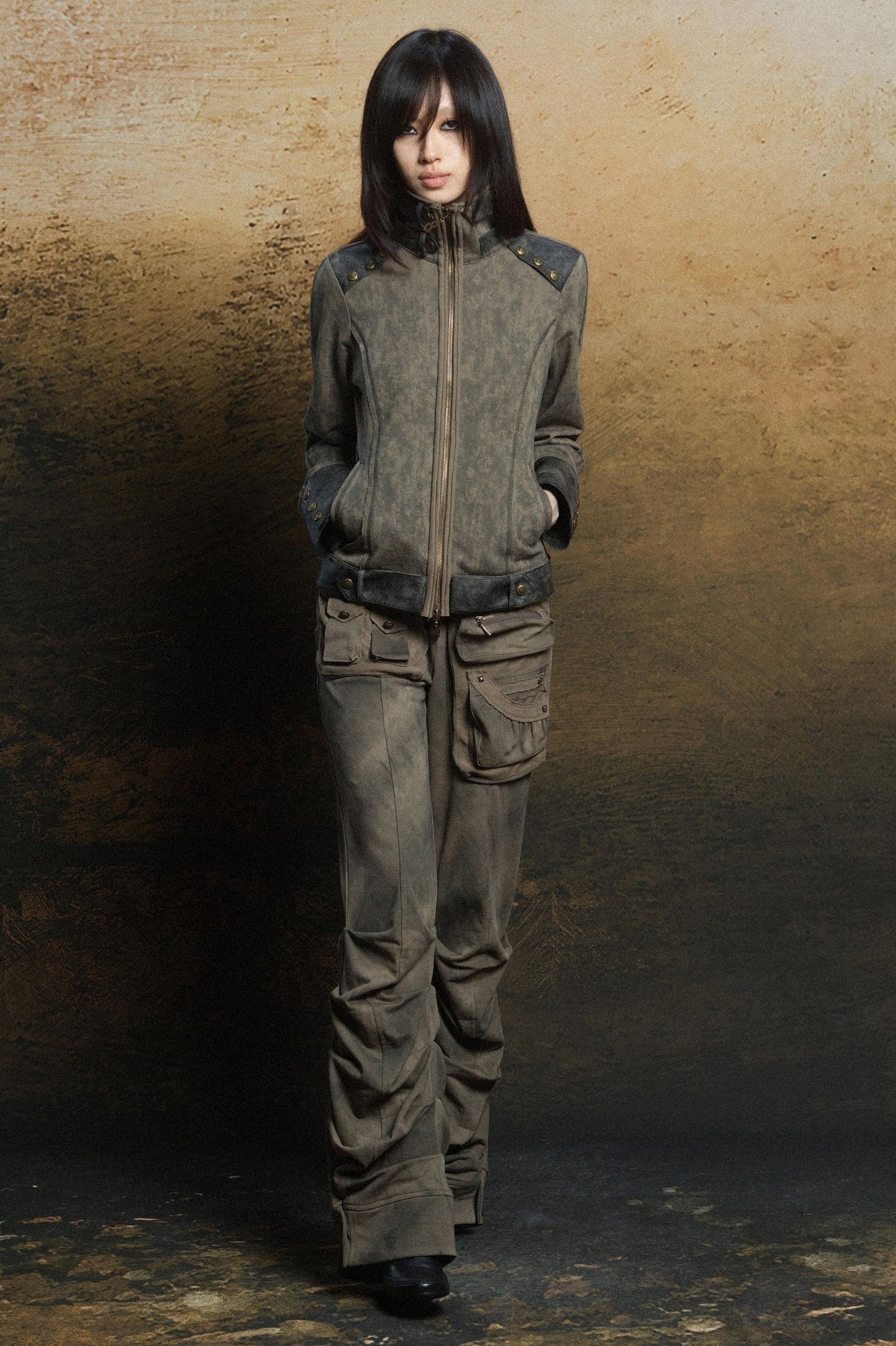 Punk Multi-Pocket Low-Waist Cargo Pants