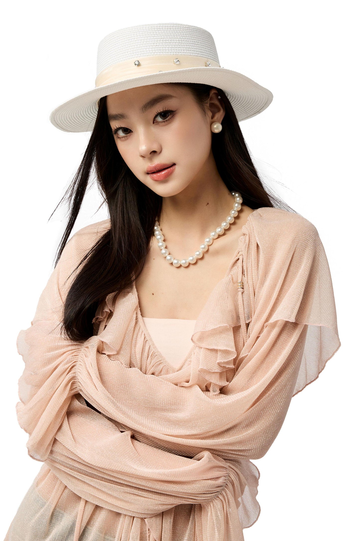 Slim Glitter Cover-Up Top Set