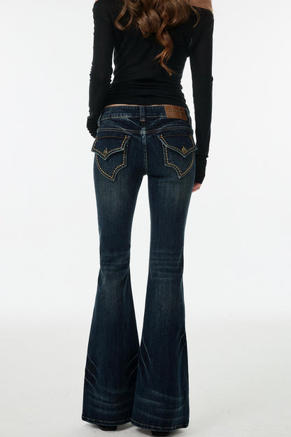 Blue Lightning Slimming Bootcut Pants