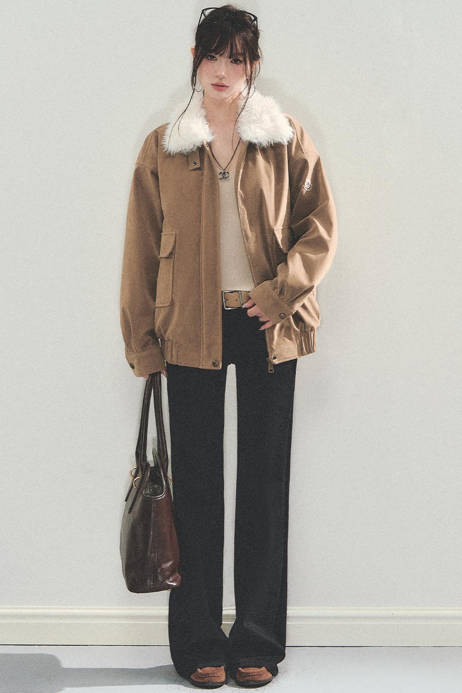 Suede Vintage Biker Jacket