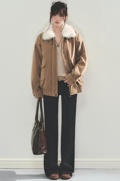 Suede Vintage Biker Jacket