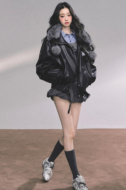 Autumn Plaid Knitted Polo Shirt