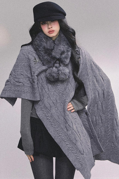 French Fur Collar Scarf