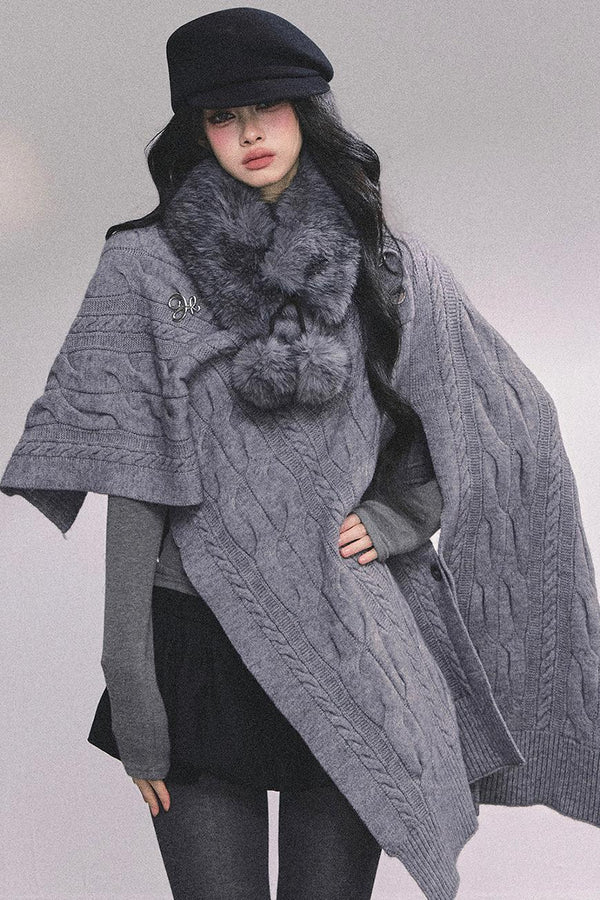 French Fur Collar Scarf