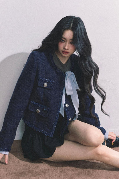 French Fragrance Tweed Jacket Set-Up