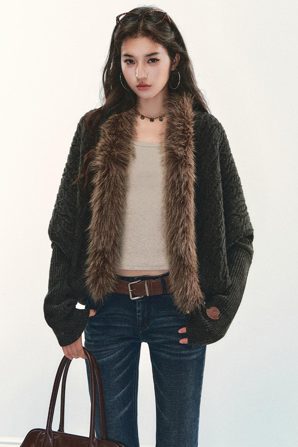 Vintage Cable Knit Jacket