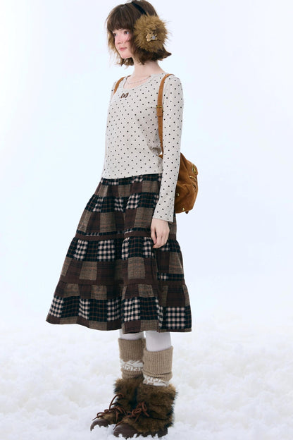 Polka Dot Knitted Top