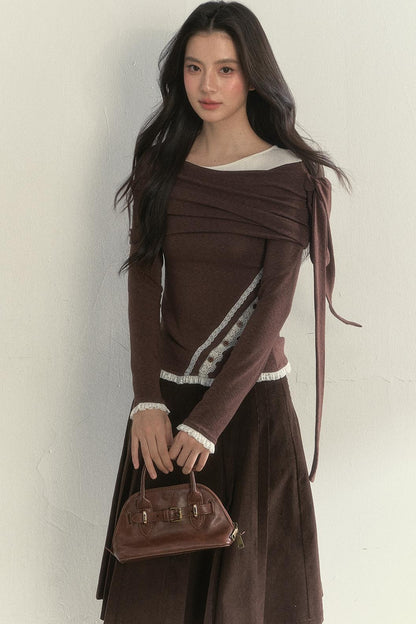 Retro Streamer Shoulder Top