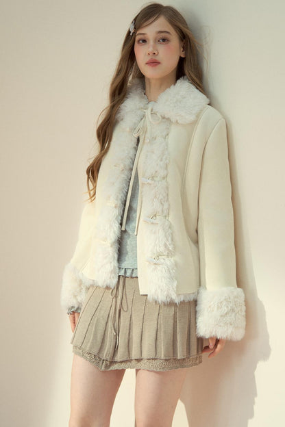 Vintage Suede Fur Jacket