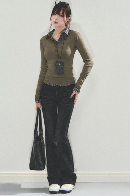 Slim Knitted Base Shirt