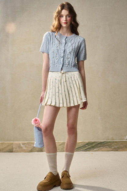 Lime Shimmer Knit Set-Up