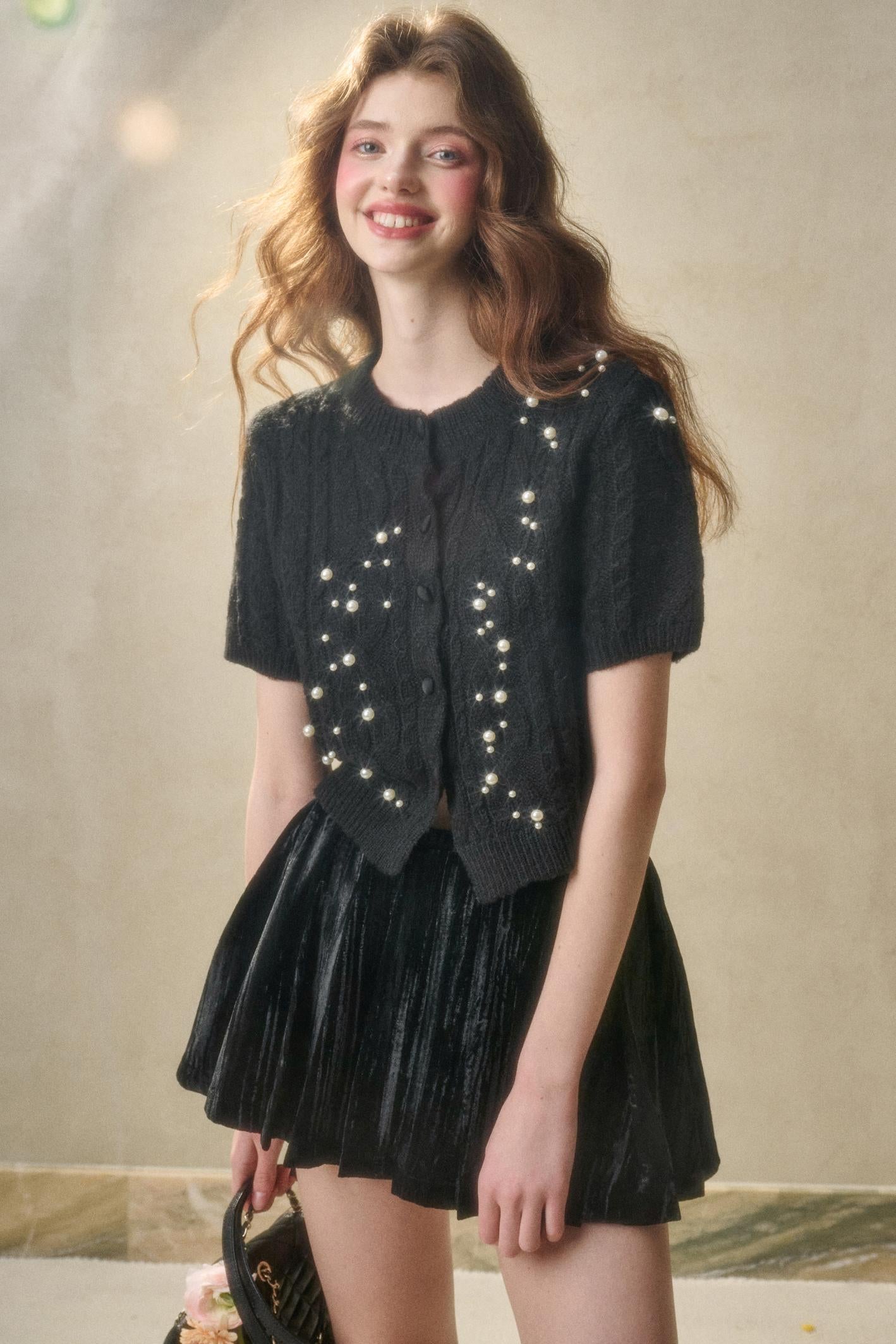 Soft Mohair Long Sleeve Cardigan