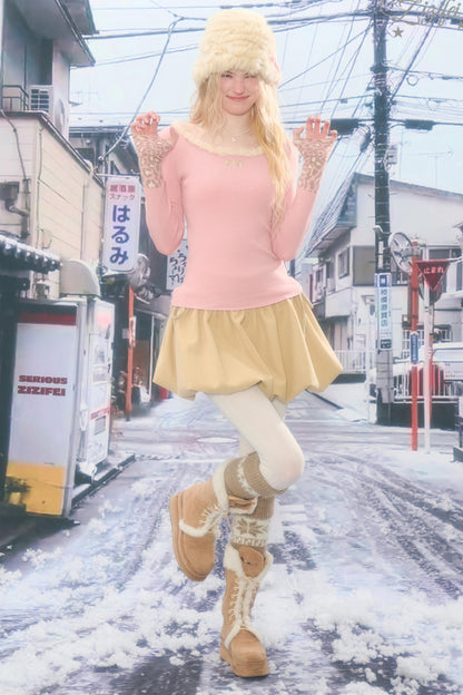 Leopard Print Knitted Sweater