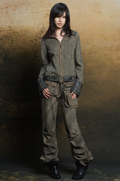 Punk Multi-Pocket Low-Waist Cargo Pants