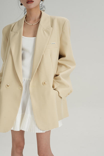 Chic Black And Cream Elegant Jacket