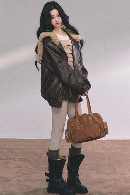 Autumn Puffy Two-Piece Skirt Set-Up