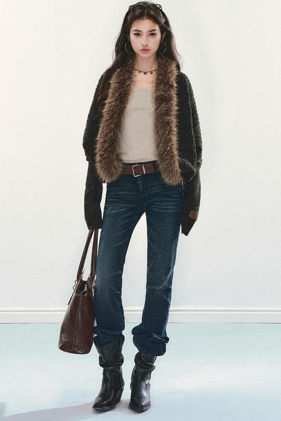 Vintage Cable Knit Jacket