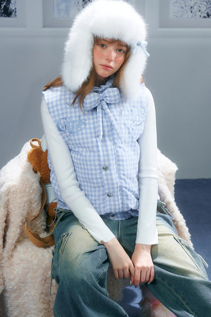 Autumn Embroidery Plaid Cotton Jacket