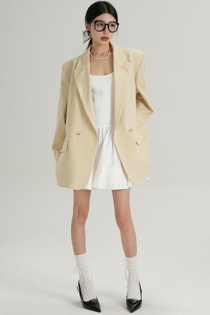 Chic Black And Cream Elegant Jacket