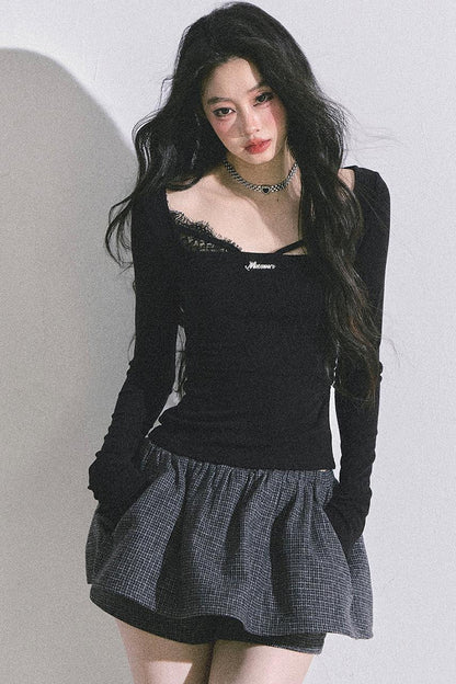 Wisdom Lace Long-Sleeved T-Shirt