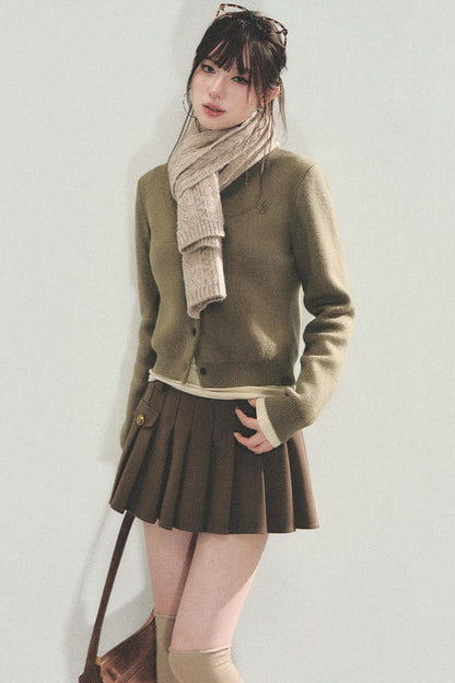 Slimming U-Neck Long-Sleeved T-Shirt