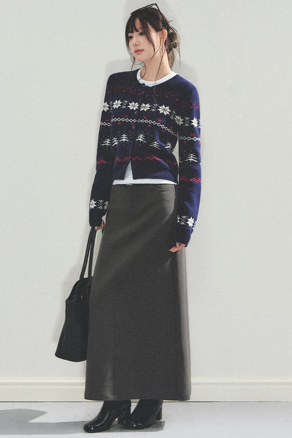 Fair Isle Crew Cardigan