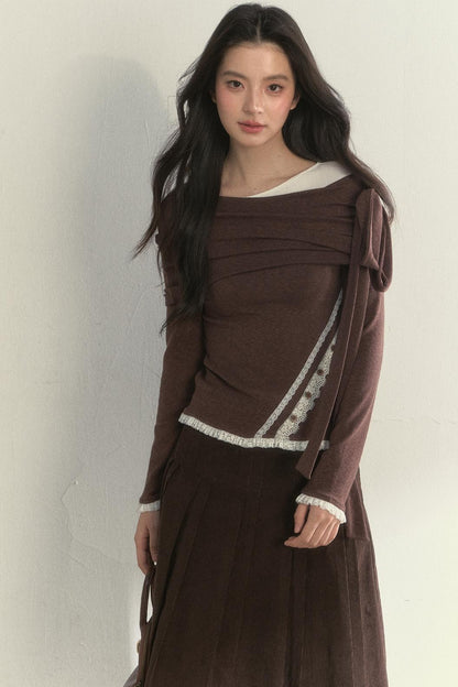 Retro Streamer Shoulder Top