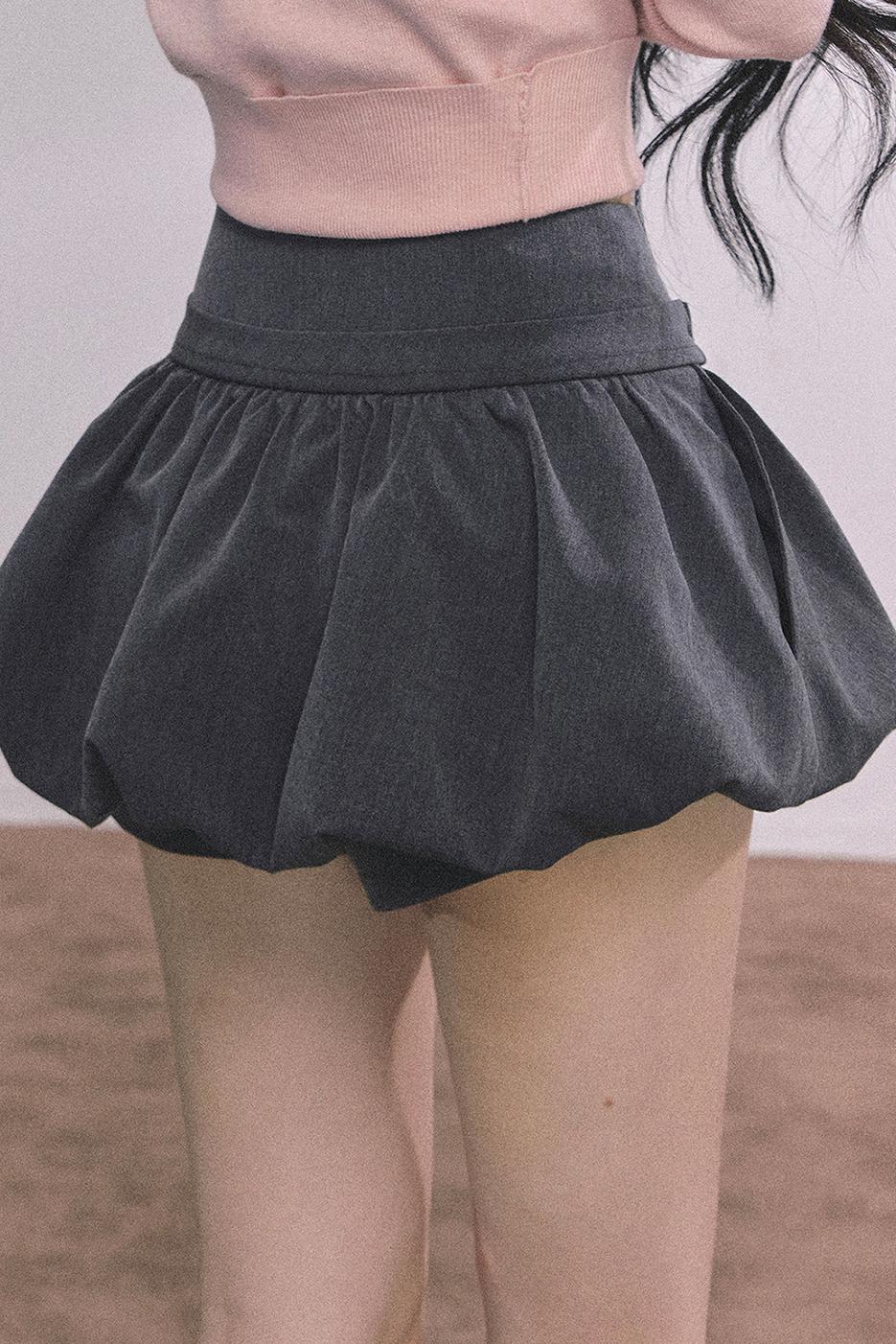 French Fluffy Autumn A-Line Skirt