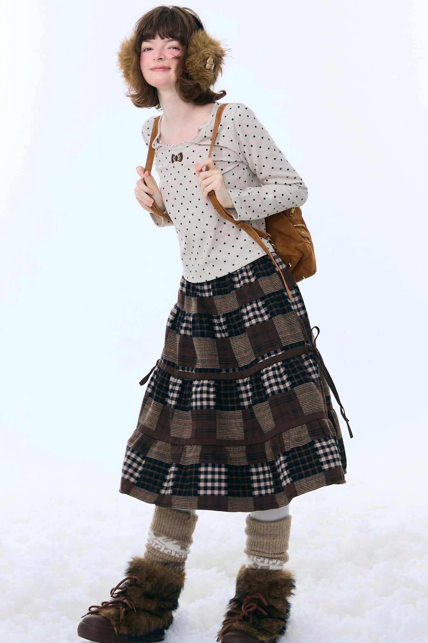 Polka Dot Knitted Top