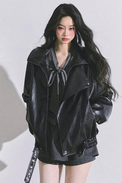 American Locomotive PU Leather Jacket