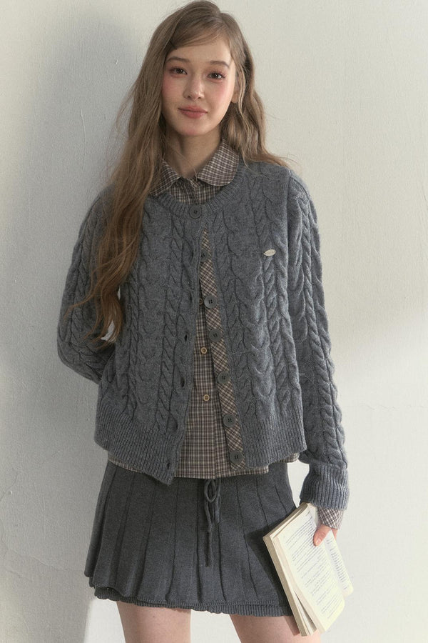 Sunset Pine Forest Wool Sweater