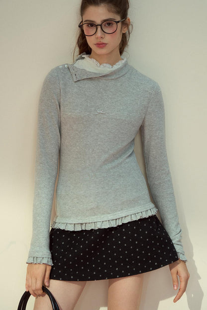 Winter Lace Layering Top