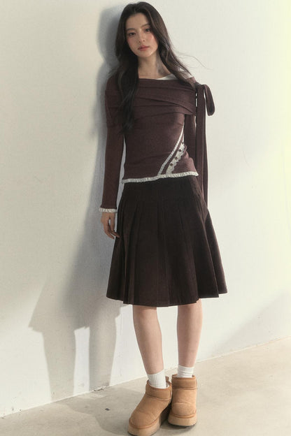 Retro Streamer Shoulder Top