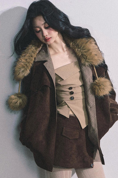 French Fur Collar Scarf