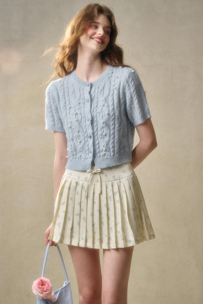 Lime Shimmer Knit Set-Up