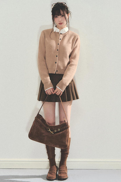 High Retro Pleated Skirt