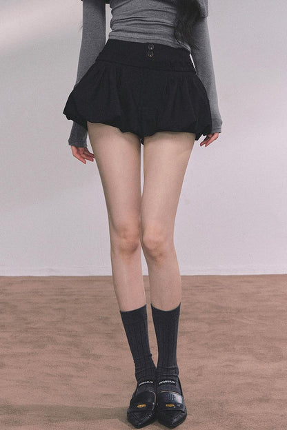 French Fluffy Autumn A-Line Skirt