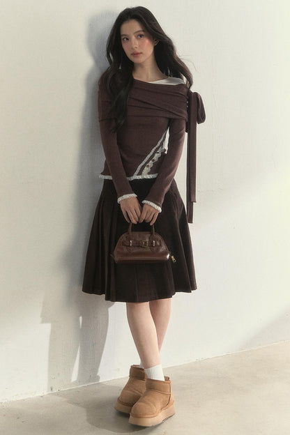 Retro Streamer Shoulder Top