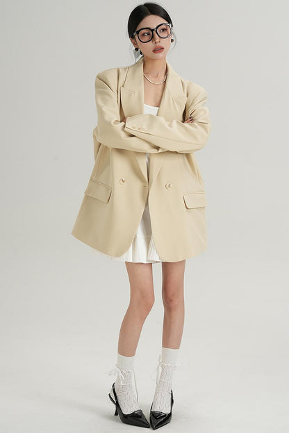 Chic Black And Cream Elegant Jacket