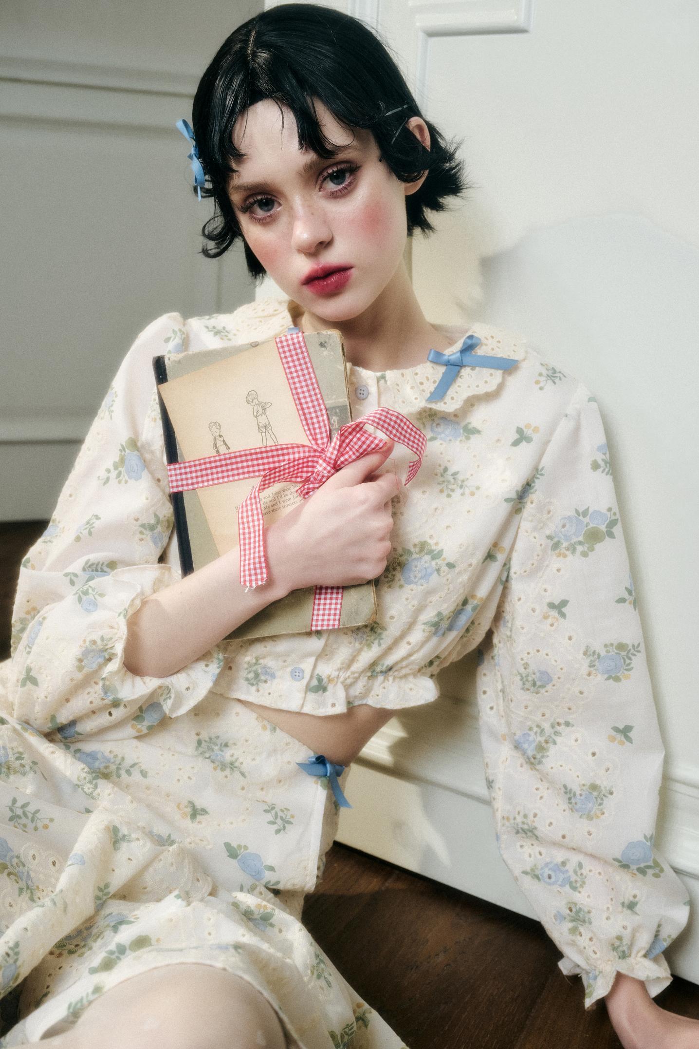 Sea Of Glass Cotton Skirt Set-Up