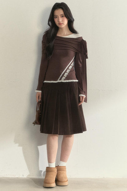 Retro Streamer Shoulder Top