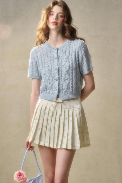 Lime Shimmer Knit Set-Up