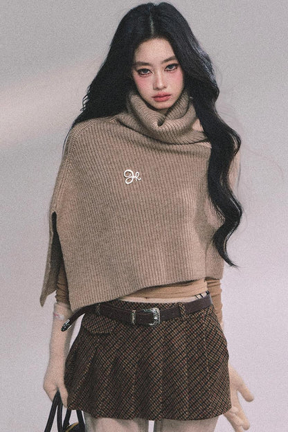 Semi-High-Neck Long-Sleeved Autumn Inner T-Shirt Top