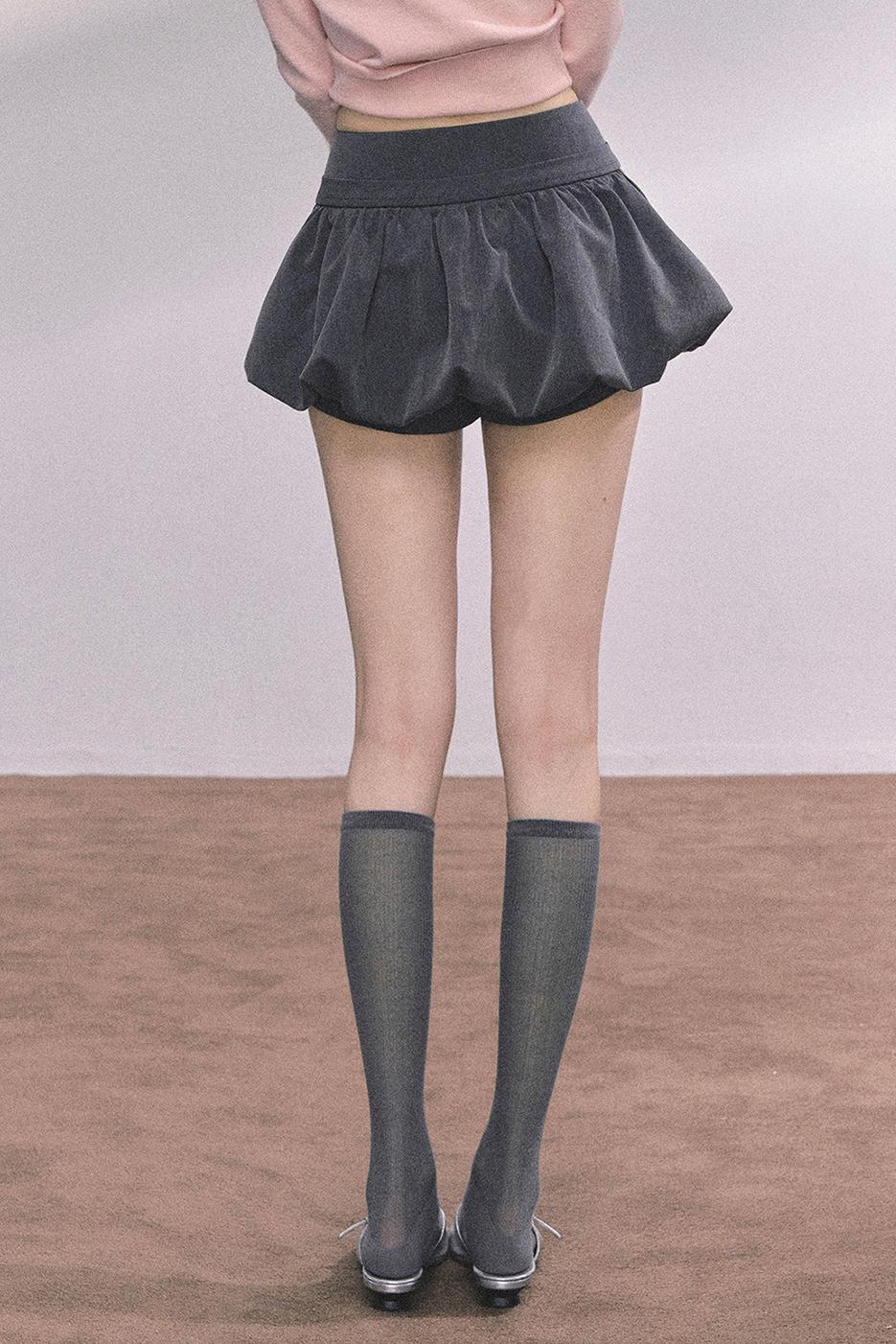 French Fluffy Autumn A-Line Skirt